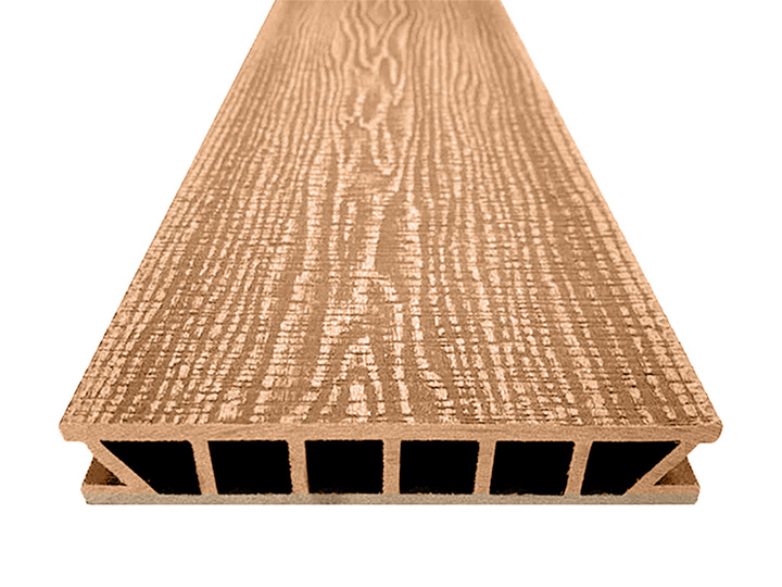 Террасная доска Deckron Woodlike (кедр) 4м Террасная доска Deckron Woodlike (кедр) 4м