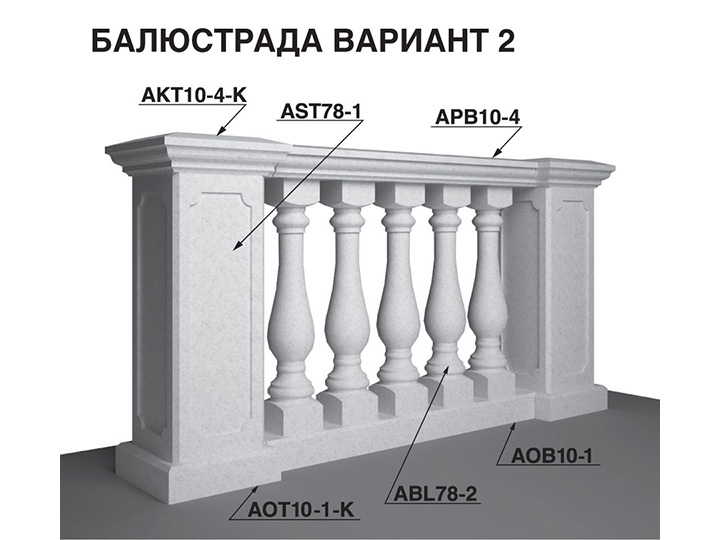 Балюстрада вариант 2 Балюстрада вариант 2