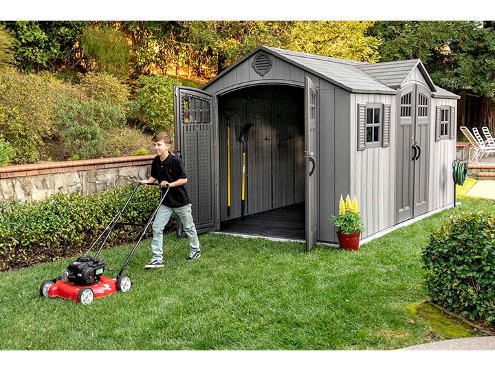 Сарай пластиковый WoodLook 15x8 ft DD Сарай пластиковый WoodLook 15x8 ft DD